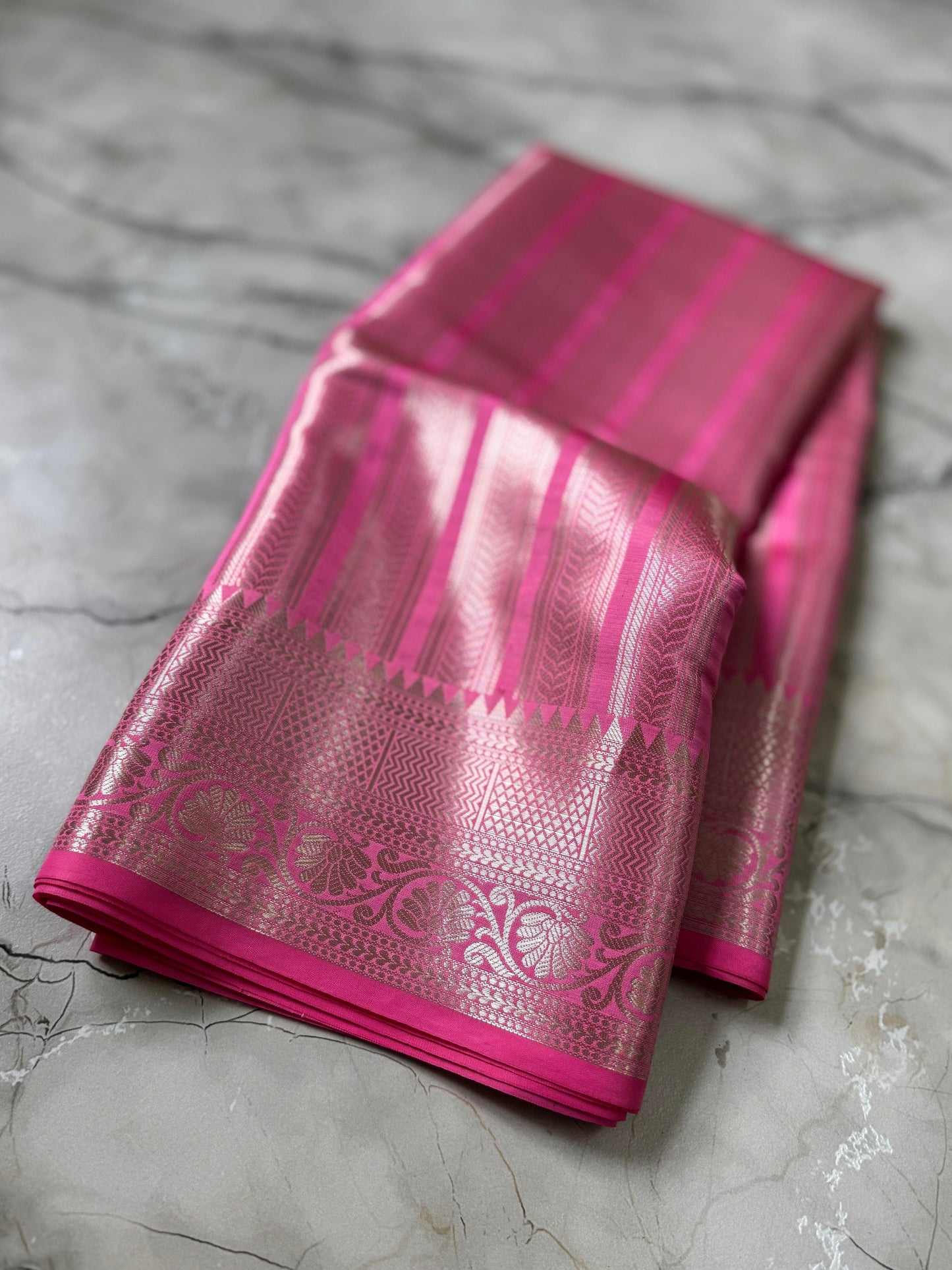 Shreeleela Semi Katan Pink Silk Saree