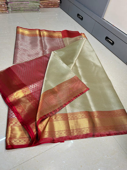 Banarasi Kanjivaram Tissue Silk Saree